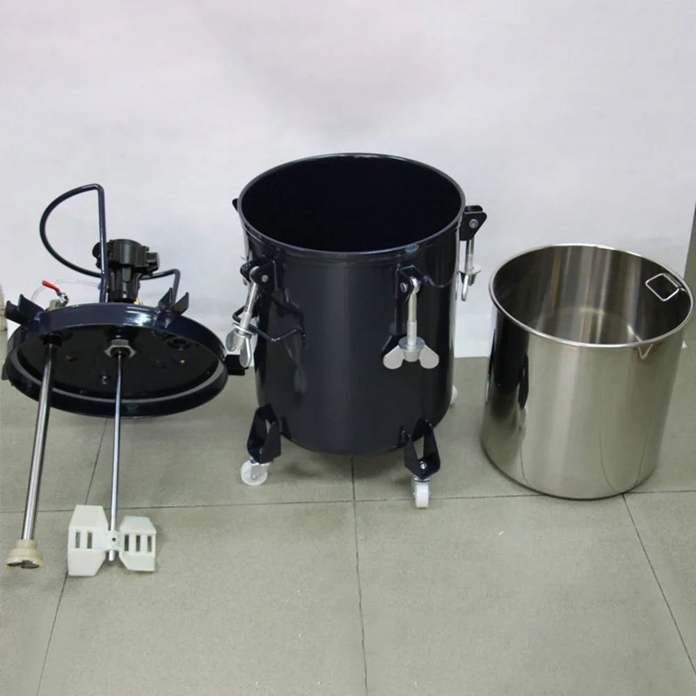 Pressure Pot 30L 40L Spray Paint Pressure Pot Tank with pneumatic Mixing Agitator Paint Tank