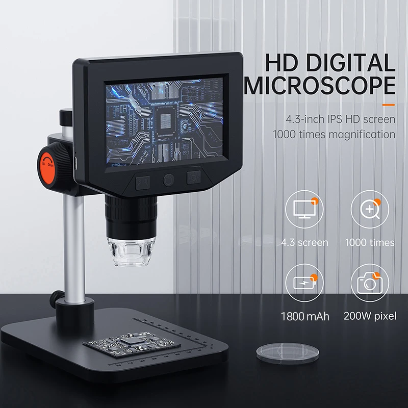 2027049-a90e74.jpg S29dd9fc0d21a46dcbef0d191872f298dU 4.3 Inch LCD Digital Microscope 1080P, 50-1000x Coin Microscopio Zoom Stereo Camera for Electronics Repair PCB Mallzona