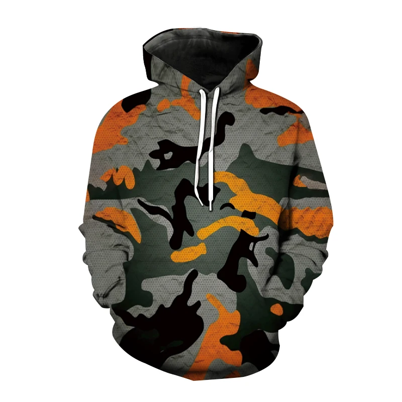 thumbnail image 1 of Sudadera con capucha de estilo militar para hombre y mujer, ropa de calle con estampado 3D de camuflaje, estilo Harajuku, 1 of 2