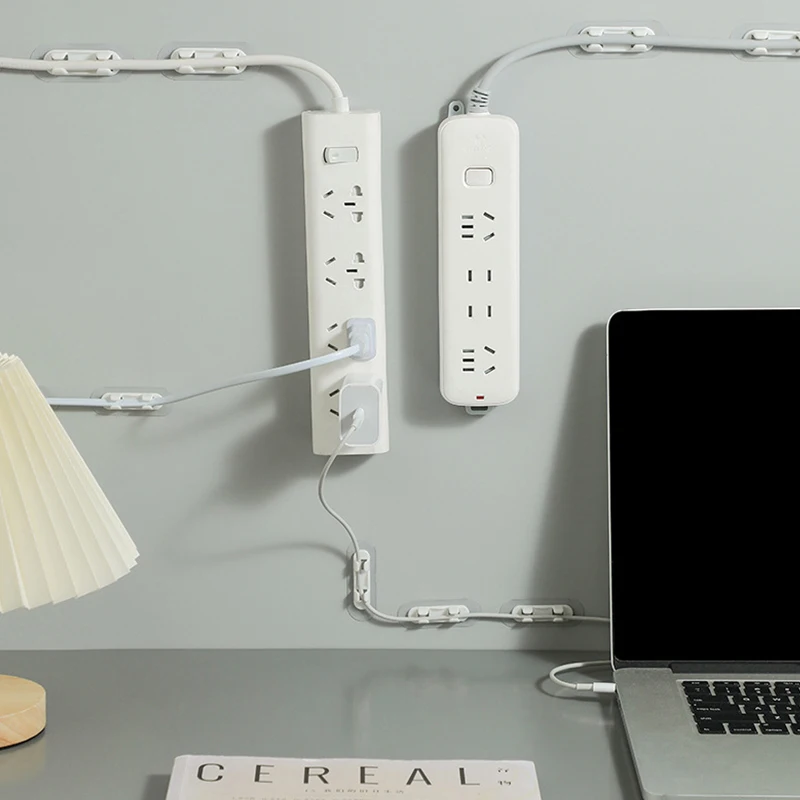 3Pcs Cable Organizer Clip Electric Wire Fixed Organization Desktop Wire Manager Cord Holder USB Charging Data Line Bobbin Winder