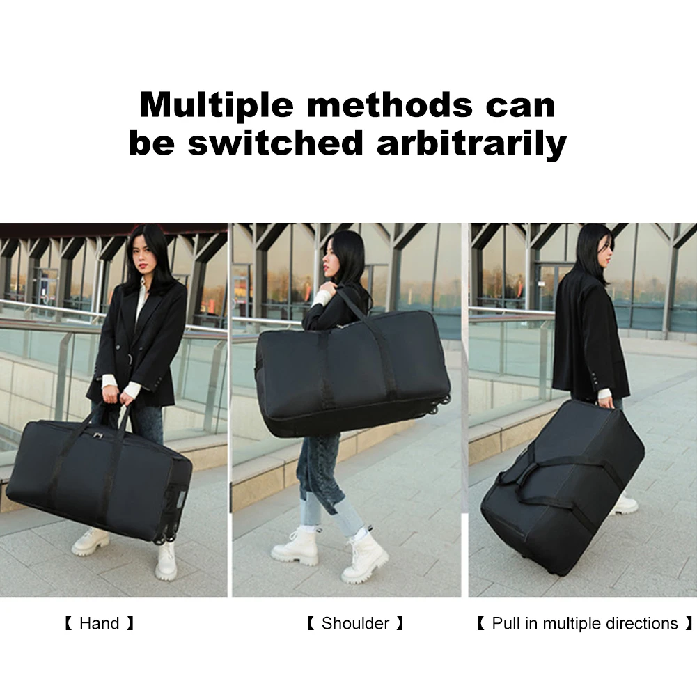 Travel Luggage Bag Foldable Wheel Bag Large Capacity Luggages Storage Bag Waterproof Carry On Travel Bag for Outdoor Travel 4