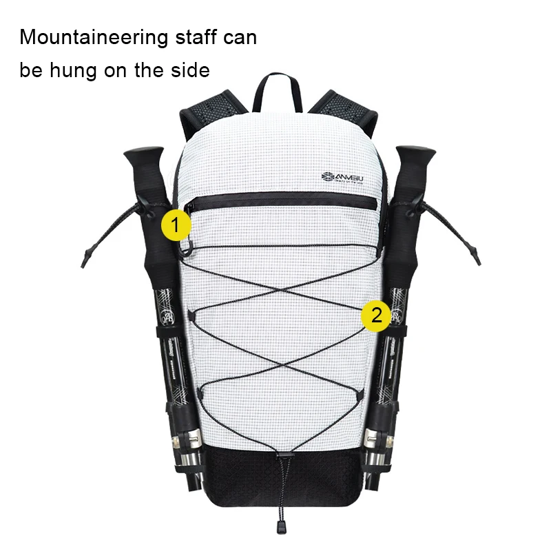 Anmeilu 배낭 남녀공용 레저 여행 배낭, 야외 스포츠 방수 등산 하이킹 사이클링 러닝 수분 공급 배낭 