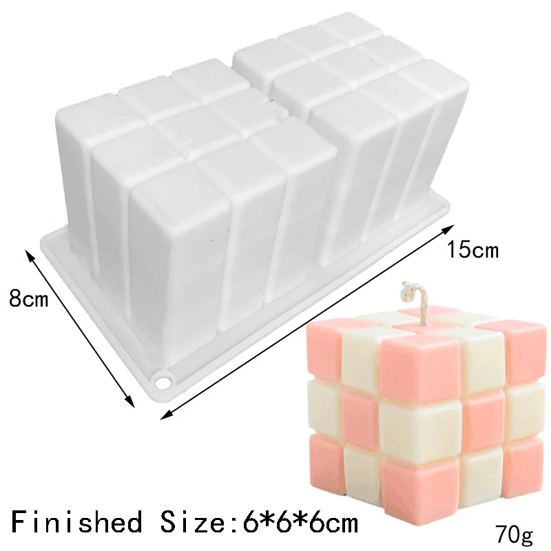 

Силиконовая форма для ароматерапии, Кубик Рубика