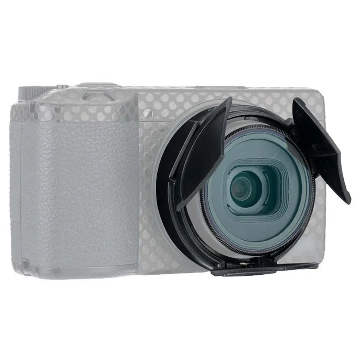 (BOFF) Ricoh GR4용 자동 렌즈 캡 방진 및 긁힘 방지 비니게팅 없음 카메라 렌즈 보호 장치 빠른 열림/닫힘