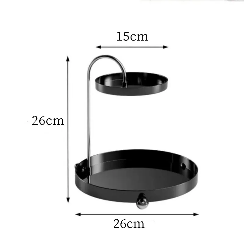Makeup Organizer Tray Cosmetic Jewelry Lipstick Skincare Storage Shelf Perfume Watches Glasses Keys Rack Home Bathroom Holder 6