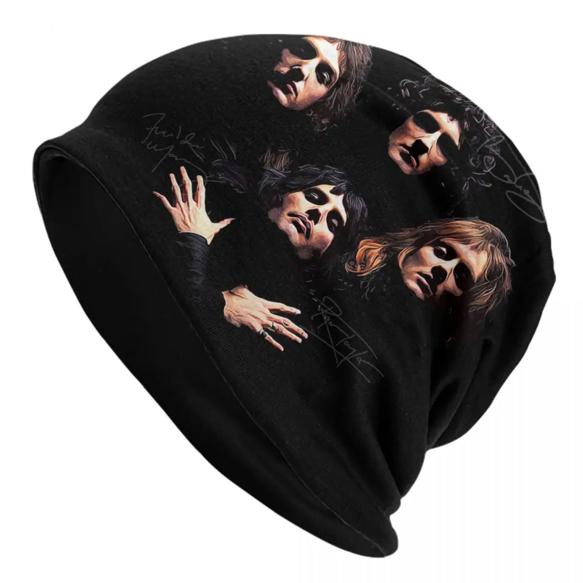 

Freddie Mercury Heavy Metal Skullies Beanies Caps Men Women Unisex Cool Winter Warm Knit Hat Adult Rock Band Bonnet Hats