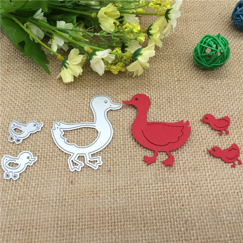 Little Ducks Metal Cutting Dies Stencils for DIY Scrapbooking Stamp/photo album Decorative Embossing DIY Paper Cards