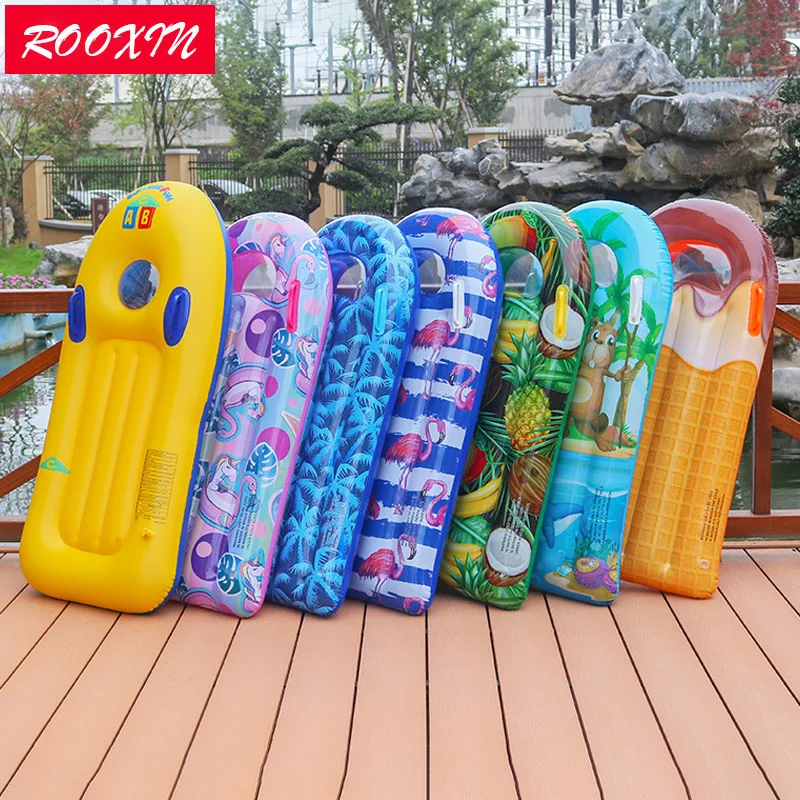 ROOXIN 어린이 수영 링 튜브 물 팽창식 침대, 어린이 수영 침대, 플로팅 매트, 수영장 물놀이 장비 