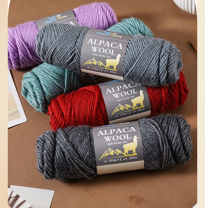 1 Beutel = 8 Stück = 800g. Sonderangebot: Hochwertiges Alpaka-Wollgarn, zart und weich, reizt die Haut nicht, mehrfarbige Garnknäuel für handgemachtes Stricken im Herbst und Winter, geeignet für Männer und Frauen, zum Herstellen modischer Geschenke, DIY-Stricksets, warme Pullover, Mäntel, Schals, Mützen, Handschuhe, Strickhosen und Kniewärmer. – Detail 6