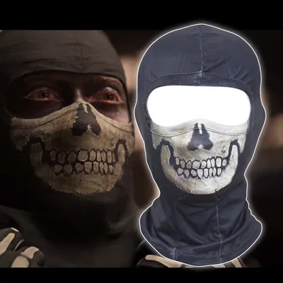 New Call of Duty 19 COD19 Ghost Squad Skull Balaclava Ski Hood