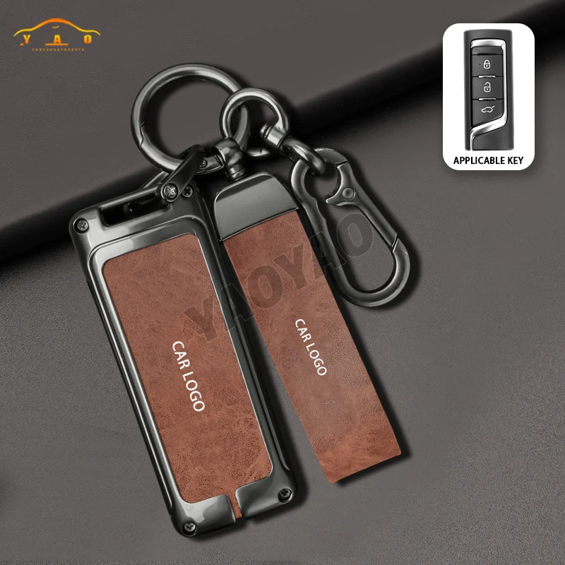 

Zinc Alloy Car Smart Key Case For GAC Trumpchi GS7 GS8 GS4 GM6 GS5 GS3 GM8 GA6 GA4 GS5 Key Shell Fob Cover Keychain Accessories