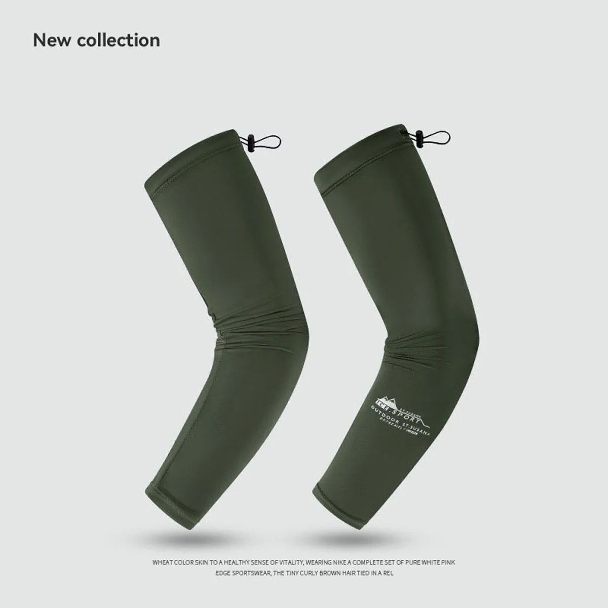 Sun Protection Arm Sleeves Ice for Men's Outdoor Cycling