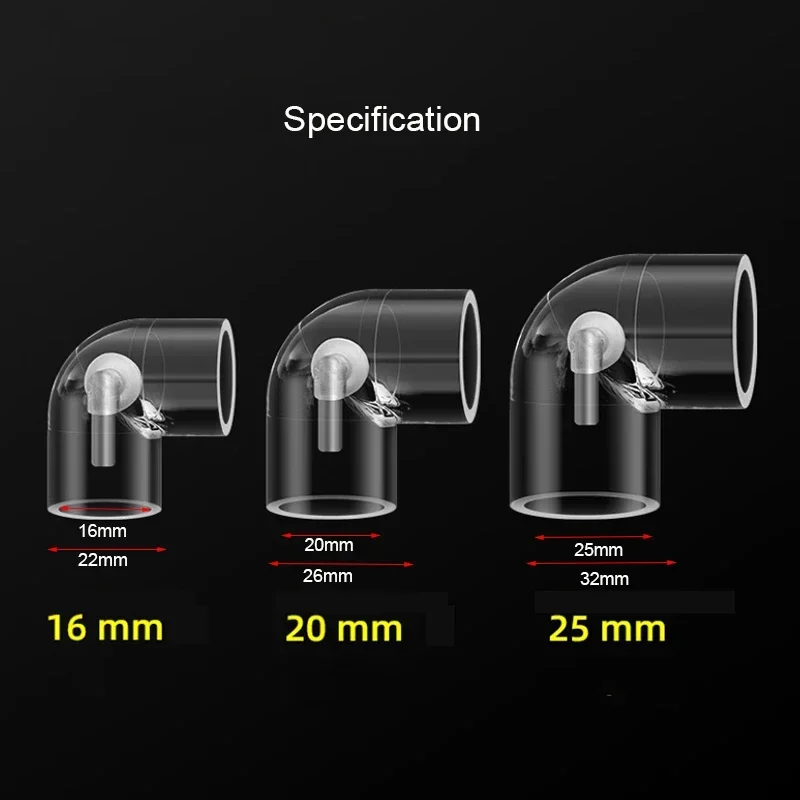 Connettore Gomito 6 Connettori Gomito A 90&deg; Per Tubi 3/16" - Barba In Nylon Nero, Per Linea Aria Acquari, Pompe Tubo Carburante