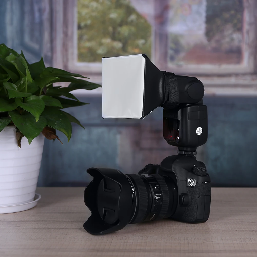 Foldable Flash Diffuser Photography 125x100mm Light Diffuser DSLR Photo Flash Soft Light PVC Box For Canon For Nikon Sonny flash diffuser camera softbox photography light diffuser cloth