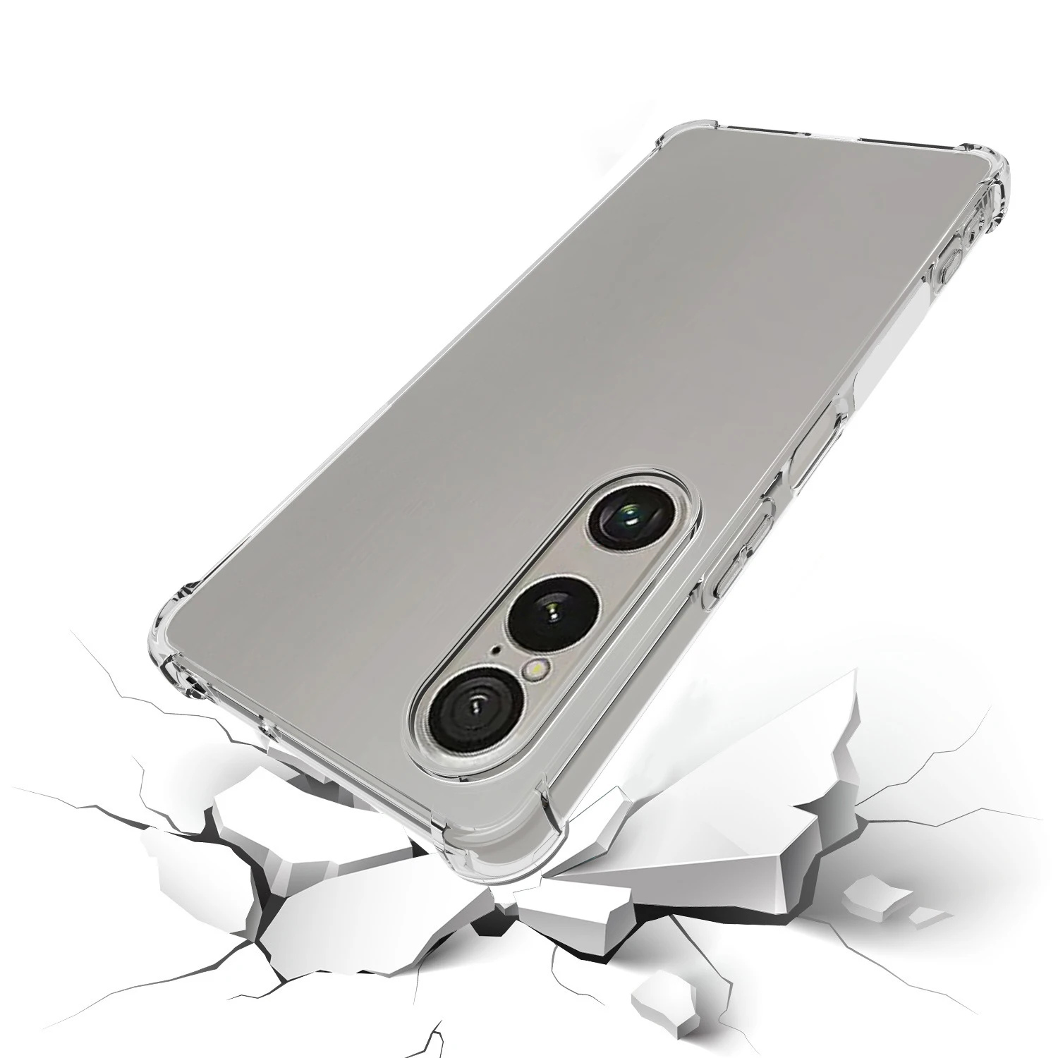 Crystal Clear Anti-Knock Shockproof Case with Air-Cushion Technology