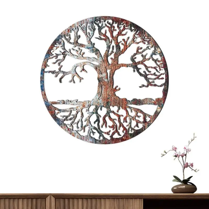 Metal Wall Decor Tree Life Metal Wall Art Tree of Life Retro Tree of
