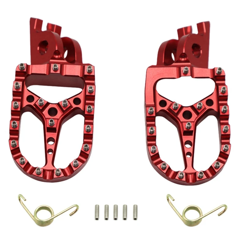 

2 шт. модифицированные детали для мотоцикла Crf250/450R, педали с гвоздями из алюминиевого сплава, мотоциклетные широкие педали для ног