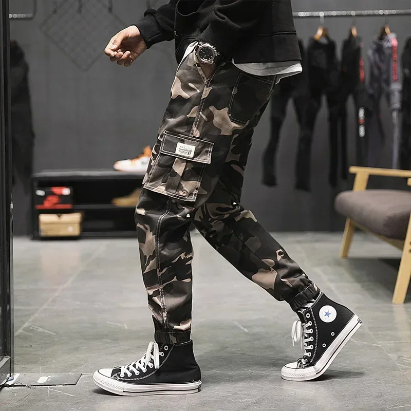 

Joggers Camouflage Casual Cargo Pants Men Cotton Trousers Mens Clothes Streetwear Korean Hip Hop Harem Pants 7XL Male pantalones