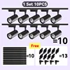 Set Led Track Light Fixture COB Track Lighting Wall Lamp Rail 220V Spot Lights Led track rail Spotlight Clothing Store Shop Home 1