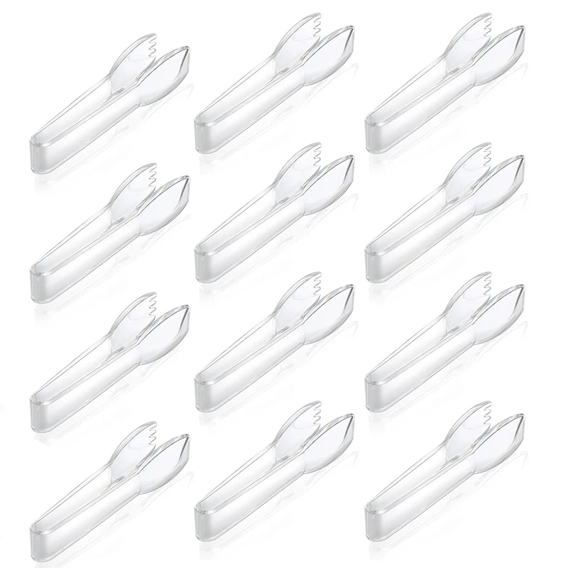 

12PCS Serving Tongs Spoon Fork Scalloped Serving Utensils Charcuterie Accessory For Party Food Appetizers