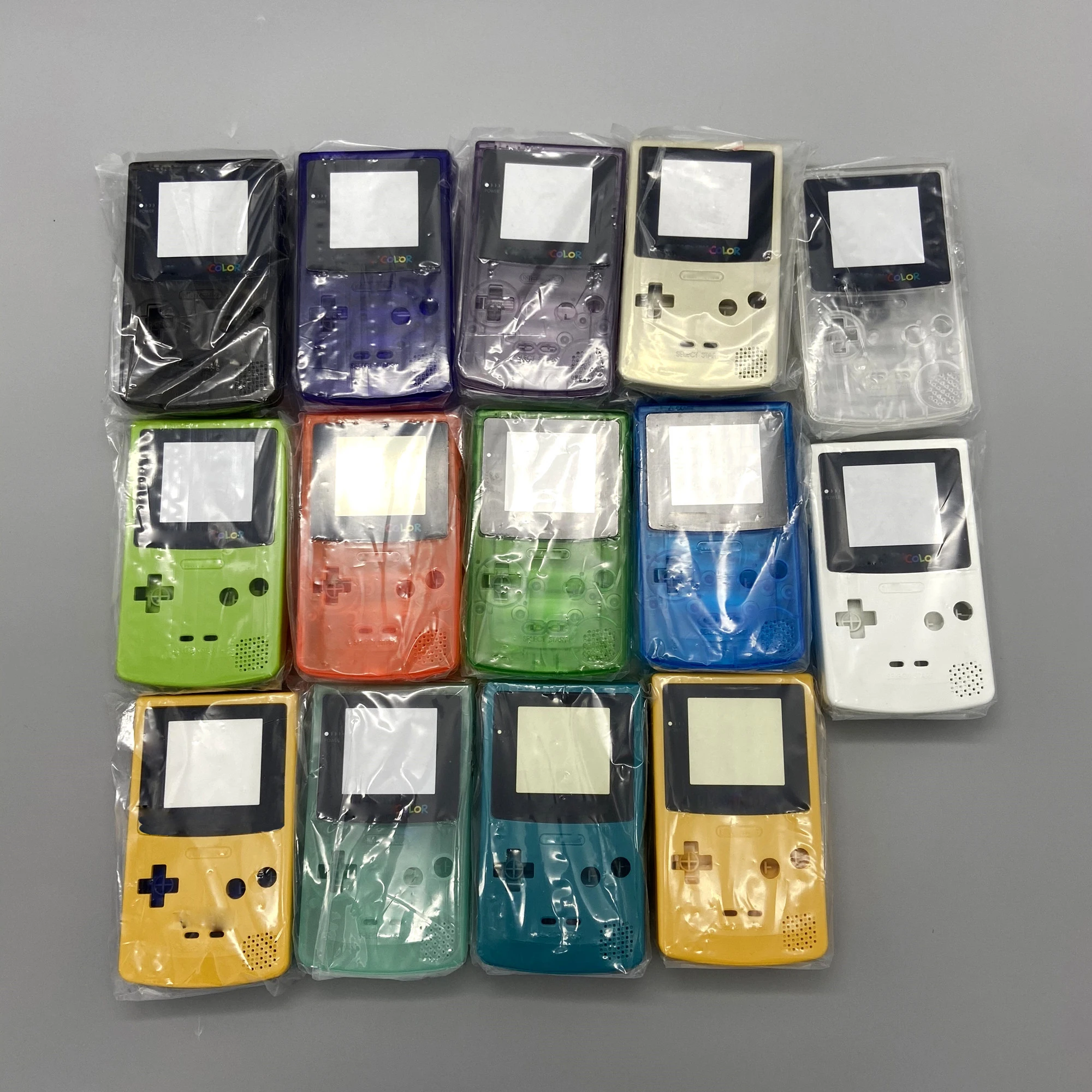 

10 шт. Высококачественный Пластиковый корпус для GameBoy, цвет для корпуса GBC, чехол, Крышка корпуса, чехол для ремонта, замена