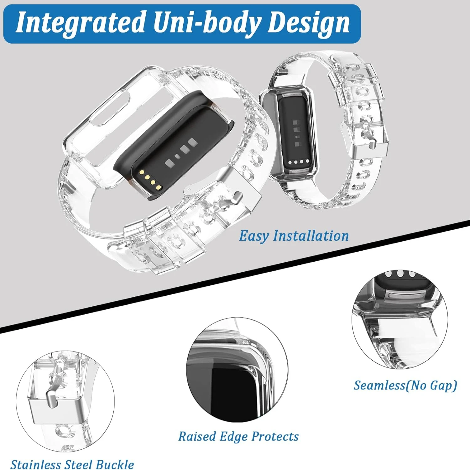 Efficient and stylish modern activity tracker for monitoring workouts, steps, calories burned, and sleep quality. Sleek device t