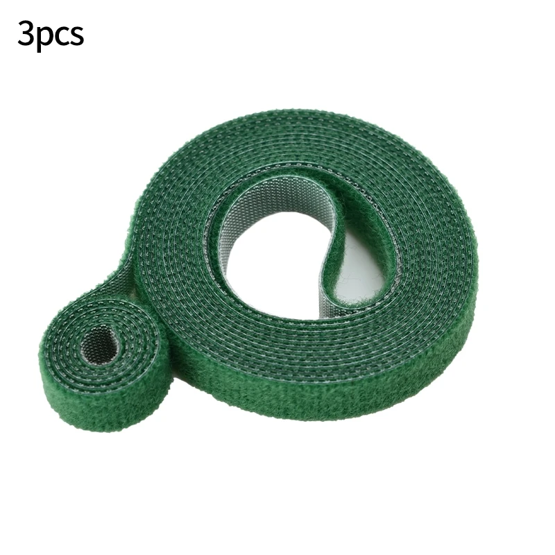 Green Garden Twine Plant Ties Nylon Plant Bandage Garden Hook Loop Bamboo Canl E Wrap Support Accessories 3 Rolls plant ties