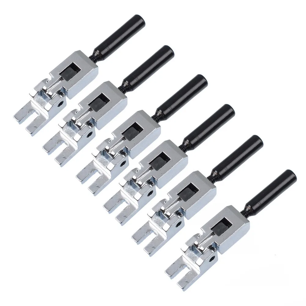 Accessories Bridge Saddles For Floyd Rose Bridges Locking Screws Metal Replacement Set Of 6 3 Heights guitar bridge saddle