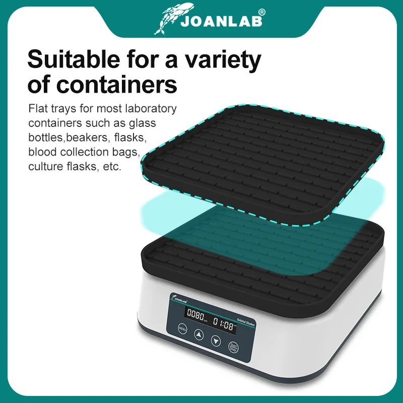 JOANLAB Orbital Shaker Digital Display Shaker Laboratory Multi-purpose Horizontal Swing Speed Oscillator Adjustable Speed SK-20