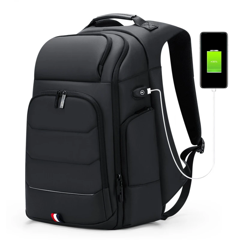 Waterproof Backpacks USB Charging School Bag Anti-theft Men Backpack Fit 15.6 Inch Laptop Travel Backpack High Capacity