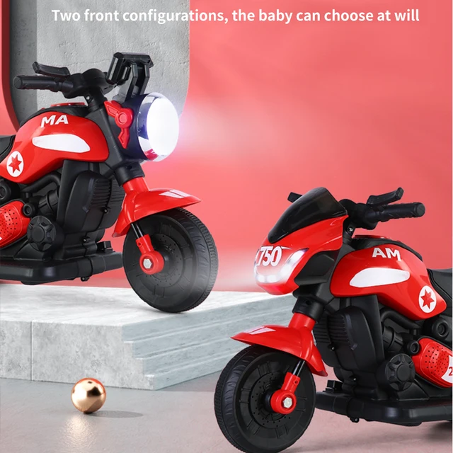 Children'S Electric Motorcycle Tricycle 2-5 Years Old Male And Female Baby Rechargeable With Music And Light Kids'S Ride-On Toys 3