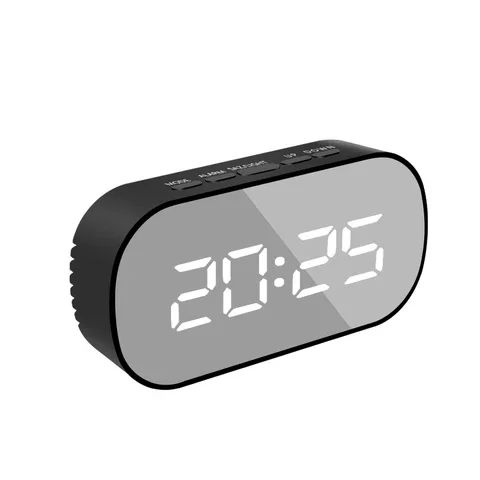 

Digital Mirror Clock LED Night Lights Temperature Snooze Function Alarm Clocks USB Table Desk Clock Home Decor Battery Use