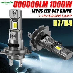 Ultra - Bright Mini LED Headlight with Fan - 800,000 Lumens, 6000K Wireless Turbo Fog Bulb (With Fan Cooling)