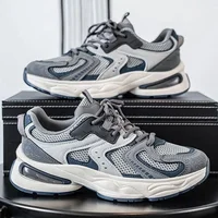 Men's Breathable Sports Shoes Summer 2025 Mesh up Sneakers Trendy Versatile Anti-slip Thick Bottom Wear-resistant Casual Dad Sho