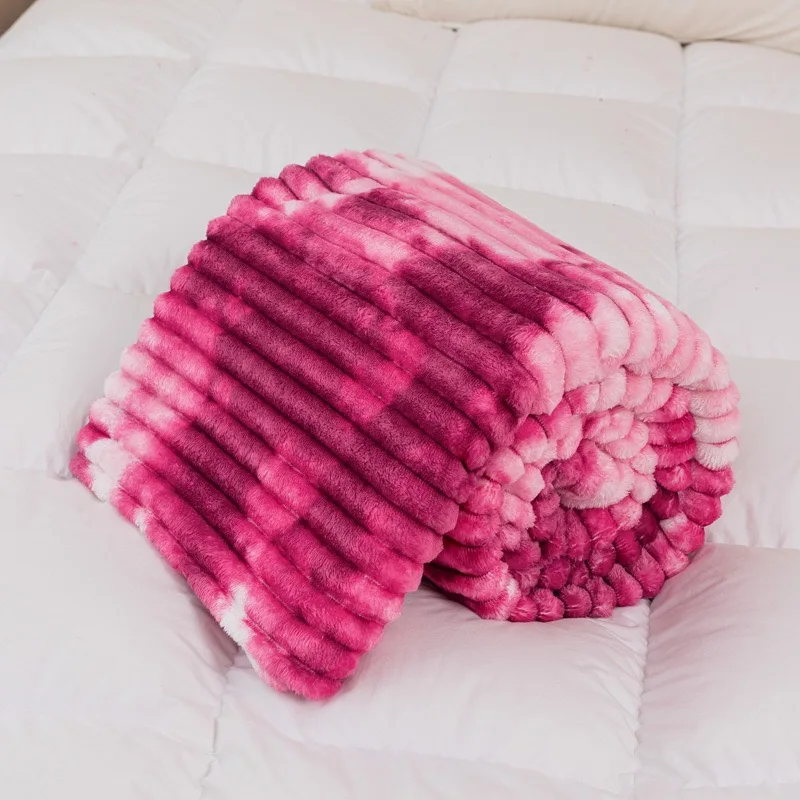 Couverture Douce Et Chaude Pour Lit - Matière Fluffy, Poids 1-1,6 Kg, Lavable Machine
