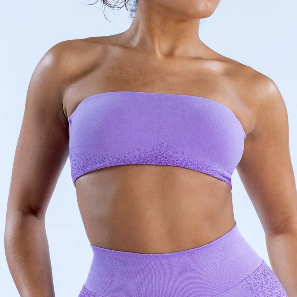 Sports Bra Women Lingerie Womens Bras Sports Underwear Womens Lingerie Crop Tops Gym Top NCLAGEN Ignite Bandeau Bra Gym Women's Sports Padded Crop Top Push-up Workout Clothes Back Cross Running Fitness Seamless Bras
