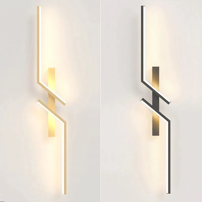 Modern Minimalist LED Wall Light Black White Interior Decoration Lamps Wall Lamp Living Room Up Down Light Indoor for Bed Room