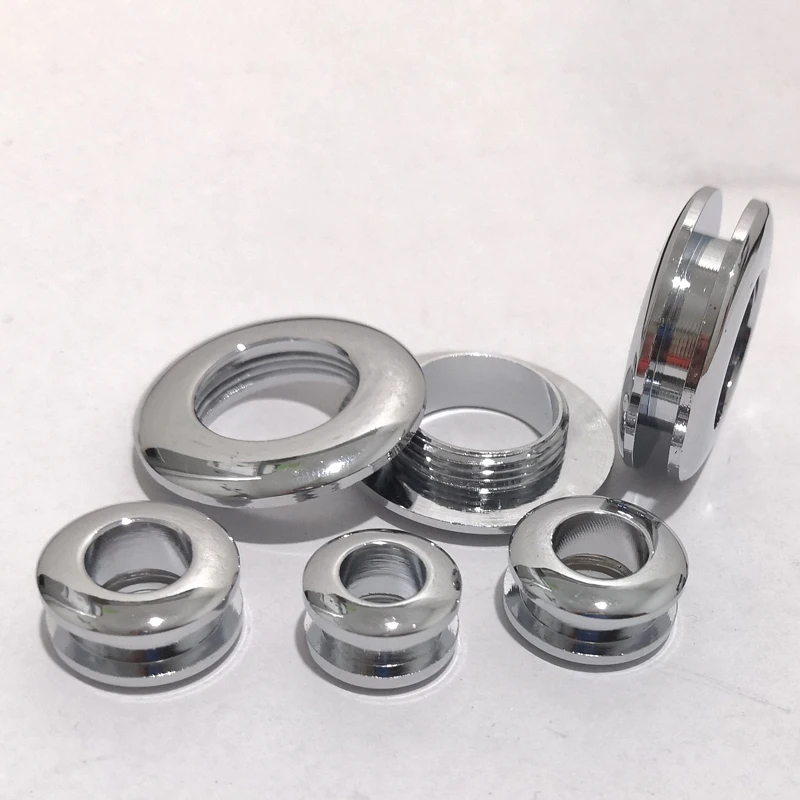 1 Pcs 20*11mm Chrome Plated Brass Gas Hole Grommets Screw Threaded Connection Eyelet Bag Belt Leather Craft Part Handmade Buckle