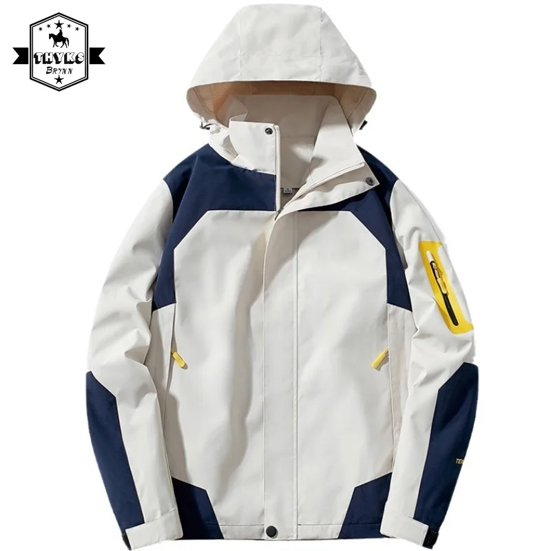 

Ветрозащитная Водонепроницаемая походная куртка для мужчин и женщин, куртка-бомбер с капюшоном для кемпинга, рыбалки и бега на открытом воздухе, мужская одежда