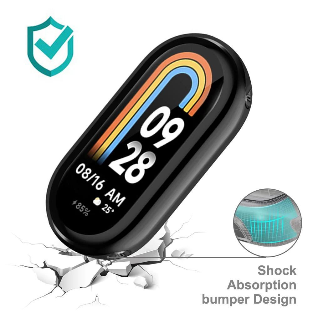 All-Around Soft TPU Protective Bumper Case for Fitness Tracker Screen