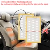 12V Universal Built-in Car Seat Heater Kit Fit 2 Seats Alloy Wire Heating Pads 3 Gear Square Control Switch Warmer Seat Cover 3