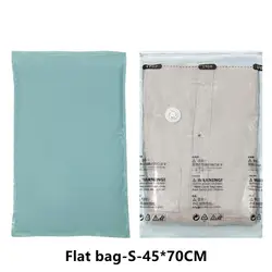 Space - Saving Vacuum Storage Bags for Clothes and Blankets - Compression Travel Accessories (Flat Vacuum Bag S)
