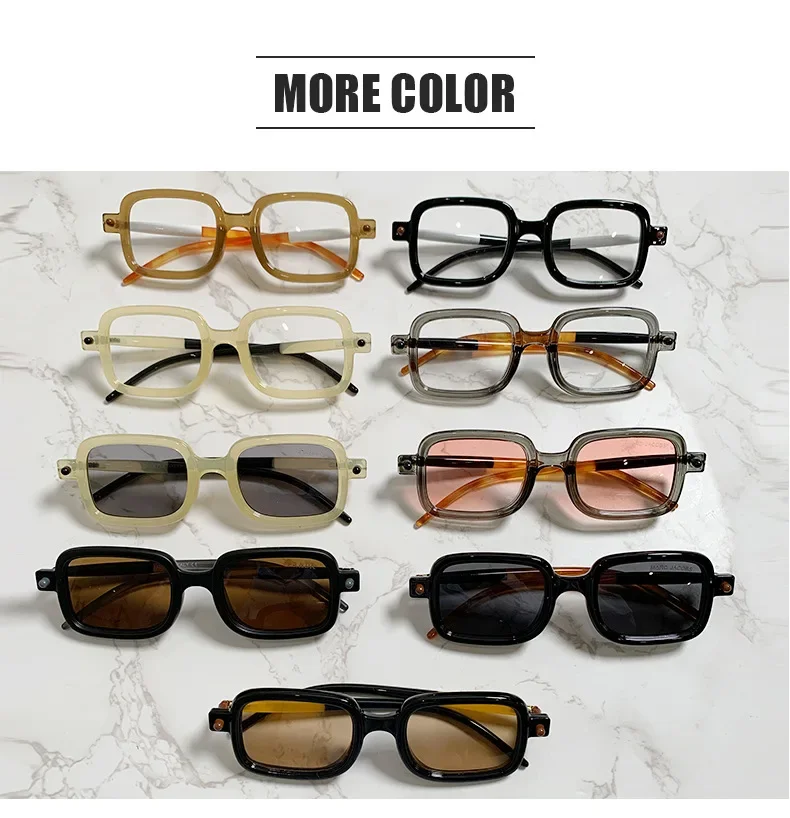KAMMPT Punk Quadrat Sonnenbrille Männer Mode Vintage Candy Farbe Rand Outdoor Shades Frauen Trendy Marke Design Casual Sonnenbrille – Detail 5