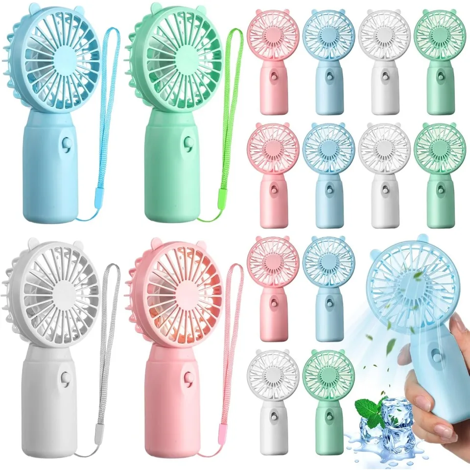 Mini Handheld Battery Operated Portable Fans Set
