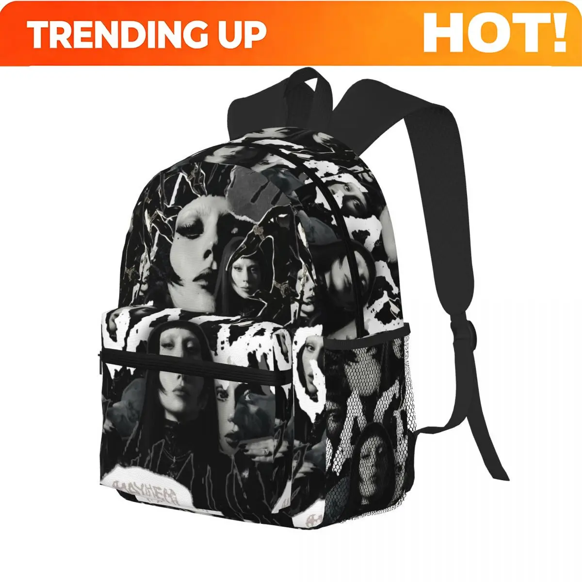 Lady Gaga Mayhem Album Student Backpack School Bag Hiking Travel Daypack for Boys Girls Bookbag Shoulder Bags 1