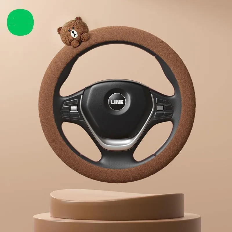  Yyhhaofa Neoprene Steering Wheel Cover - Durable, Slip  Resistant, Easy to Install - Fits Most Cars, Suvs Walking Cartoon Bear  Pattern : Automotive