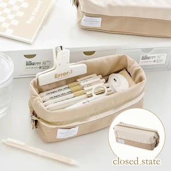 Astuccio pieghevole Kawaii Scatole per matite per ragazze Astuccio per penne Organizzatore per il ritorno a scuola Simpatici articoli di cancelleria coreana