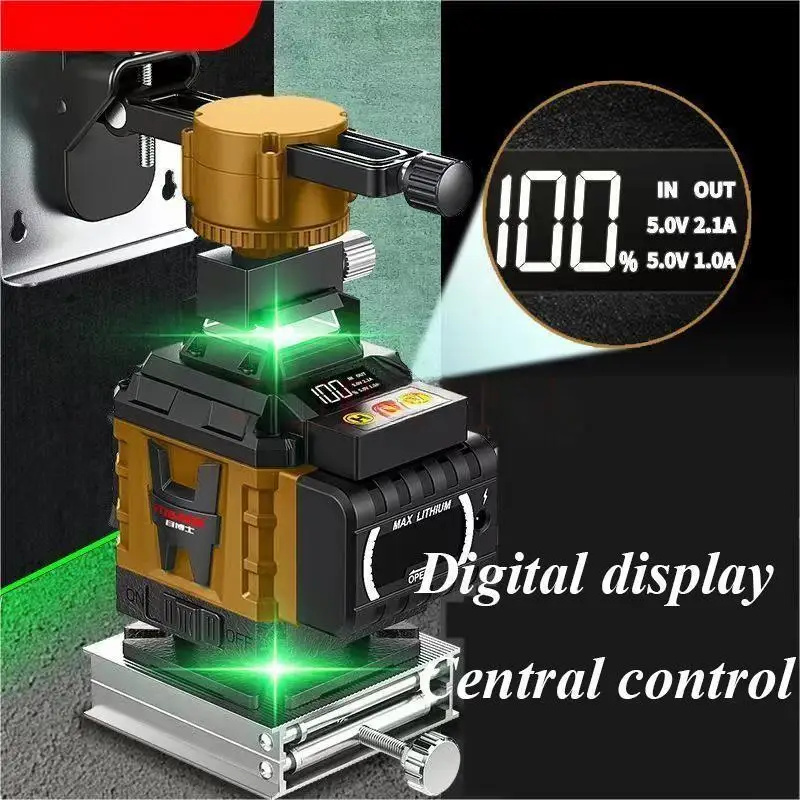 16 12 8 Line 4D Laser Level Green Line Self Leveling 360 Horizontal Vertical Super Powerful Laser Level Green Beam Laser Level