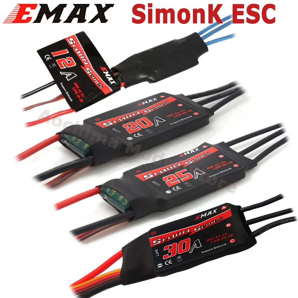 EMAX SimonK ESC 12A 20A 25A 30A Simon K BEC Speed Controller Brushless