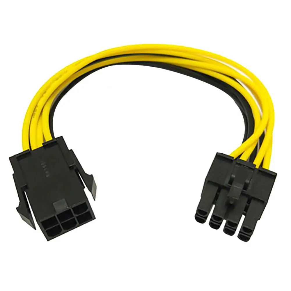 Power Adapter DC Power Converter NVMe To PCIe Adapter Card Powered Adapter PCIe 6pin To 8pin Adapter PCI-e 6-pin Male To 8-pin Female Converter For PCI Express 8pin GPU Video Card